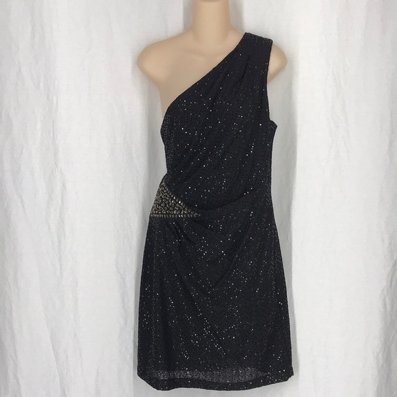Jackie Jon Velour Off Shoulder Top With Feather Trim (S/M)
